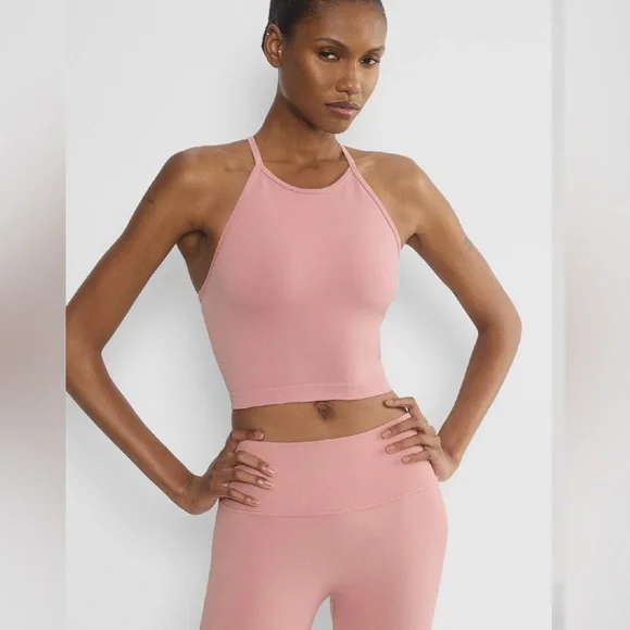 Aritzia GOLDEN Tart Pink Body GripHalter Tank Sz XS Activewear Sporty Sport Bra - Picture 1 of 5